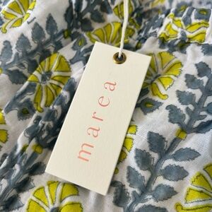 MAREA Gray and Yellow Patterned Fabric